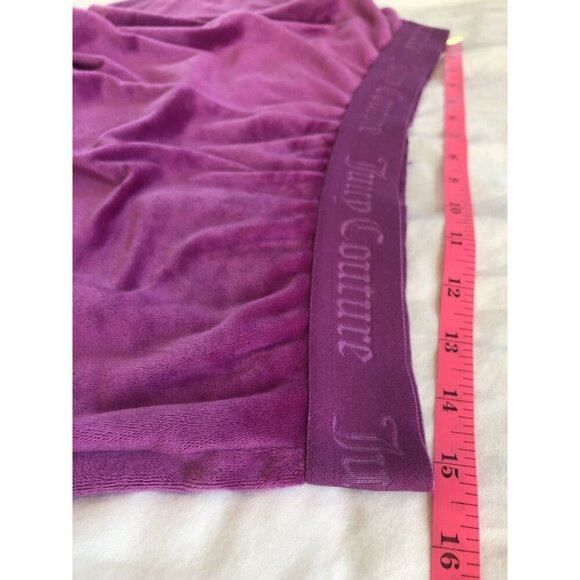 Juicy Couture Velour Rhinestone Logo Sleep Shorts Women Size L Loungewear y2k - Picture 9 of 10
